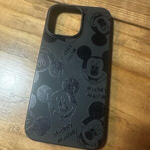 Mickey Mouse Black Silicone Phone Case